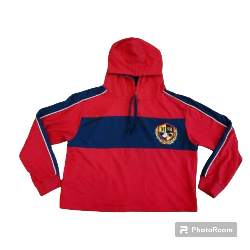 Disney Women Mickey Mouse XL red and navy blue hoodie